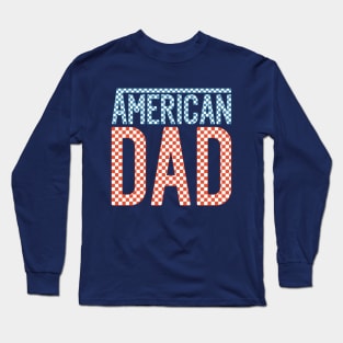 American Dad Checkered Font Long Sleeve T-Shirt